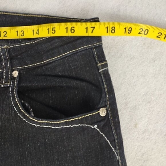 DKIN Women's Black Cotton Blend Jeans Size 18W - Picture 6 of 10